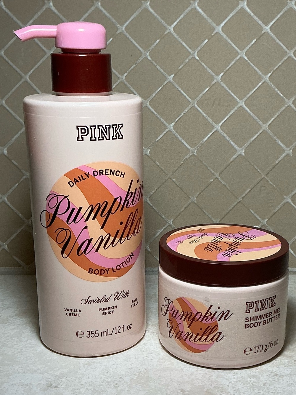 Victoria’s Secret PINK Pumpkin Vanilla Lotion & Body Butter 2-Piece Set